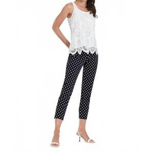 NEW ROBELL bella polka dot trousers in navy 69